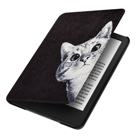 Etui graficzne Kindle Paperwhite 6/ Colorsoft/ Signature Edition - White Cat
