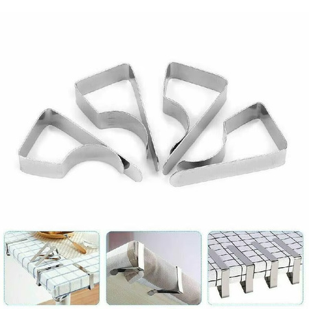 Strado Steel Tablecloth Clips ST8 - Silver