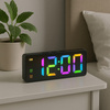 Zegar budzik cyfrowy LED RGB - DAC8 - Black
