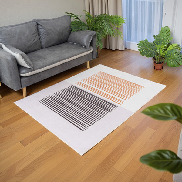 Dywan Novo 120x160 cm - beżowy Piaskowe Linie - miękki do salonu i sypialni