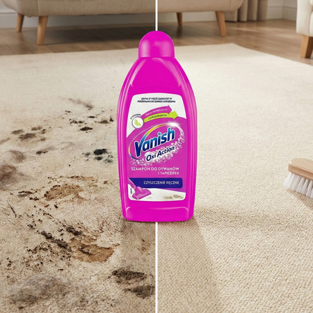 Vanish Oxi Action szampon do dywanów i tapicerki cytrynowy 500 ml ręczny, złoty