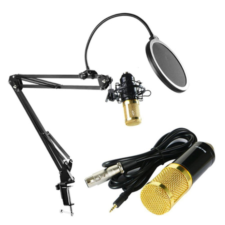 Mikrofon studyjny Sodial V8x Pro KIT z mikserem kartą dźwiękową Bluetooth do karaoke i streamingu