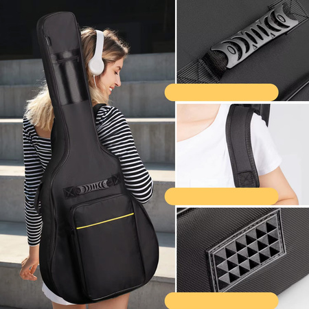 Wodoodporny pokrowiec na GITARĘ 41" szelki regulowany pasek futerał torba