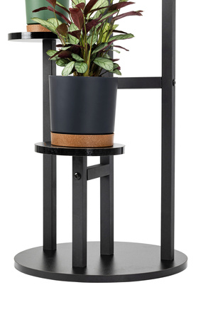 KWIETNIK FINO stojak metalowy na kwiaty rośliny na donice 4 poziomy 100 cm, czarny