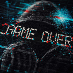 Dywan gamingowy 120x170 dla gracza mata pod fotel antypoślizgowy GameOver