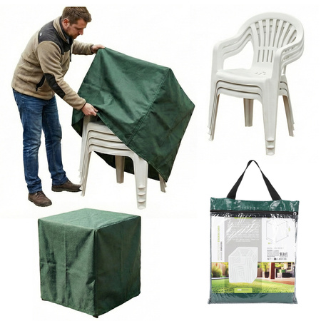Pokrowiec na krzesła ogrodowe wytrzymały wodoodporny plandeka 68x68x105