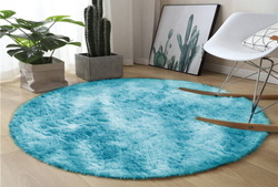 Shaggy Ombre Strado Round Carpet 120x120 OmbreBlue (Light Blue)