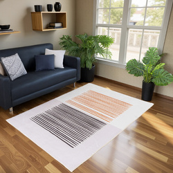 Dywan Novo 120x160 cm - beżowy Piaskowe Linie - miękki do salonu i sypialni