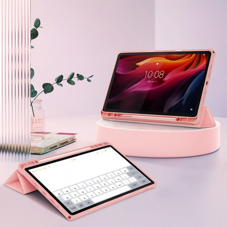 Etui z podstawką Clear Pencil do Lenovo Tab K11 Plus 11.45" TB352FU (Różowe)