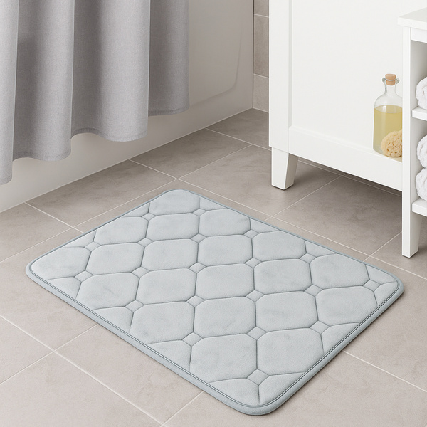 Strado ABM2 Grey super-absorbent bathroom mat quick-drying floor protection