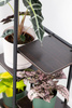 Duży stojący kwietnik 106cm metalowy 6 poziomów na kwiaty regał loft Mondo, czarny