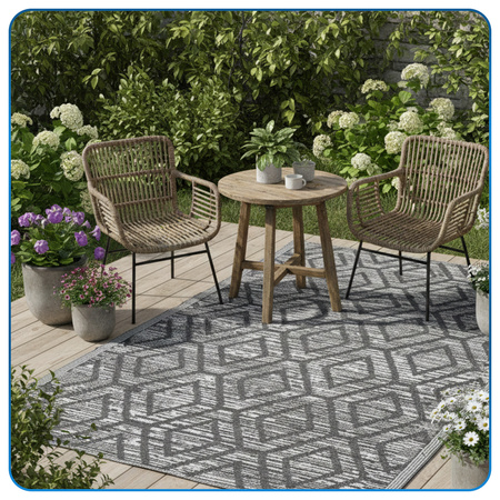 Dywan zewnętrzny 160x220 cm tarasowy wodoodporny na taras balkon do ogrodu