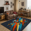 3D Strado BASKETBALL gaming carpet 100x150 cm modern with 3D pattern for gamer's room