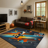 Dywan gamingowy 3D Strado BasketBall 140x200 cm nowoczesny z motywem sportowym do pokoju młodzieżowego