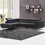 Shaggy Strado GreyNight carpet 120x170 cm - dark gray soft carpet for youth room or living room