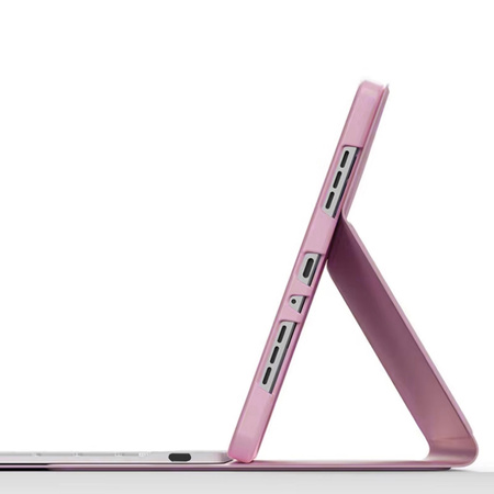 Etui z klawiaturą Bluetooth touchpad do iPad Pro 11 Gen5 (Różowe)