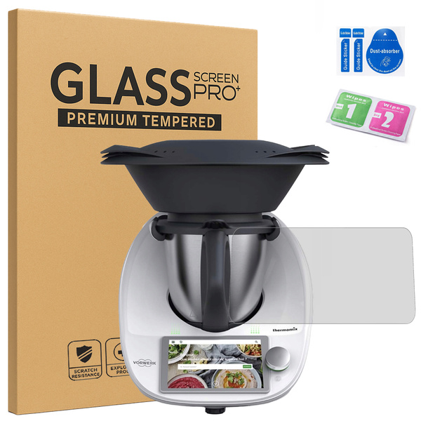Szkło hartowane do Thermomix TM6 zestaw - ochrona ekranu 9H, pełne pokrycie, oleofobowe