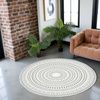 Round carpet NOVO Strado modern oriental pattern for living room Zenith 120x120 cm