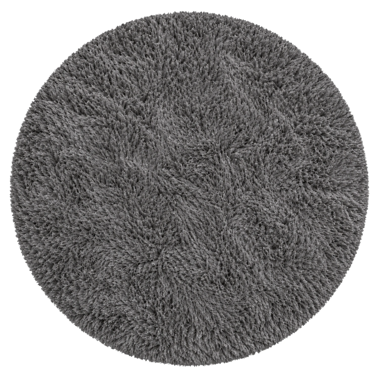 Dywan okrągły Shaggy GreyNight 80 cm — widok całego dywanu