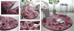 Shaggy Ombre Strado Round Carpet 150x150 OmbreRed (Red)