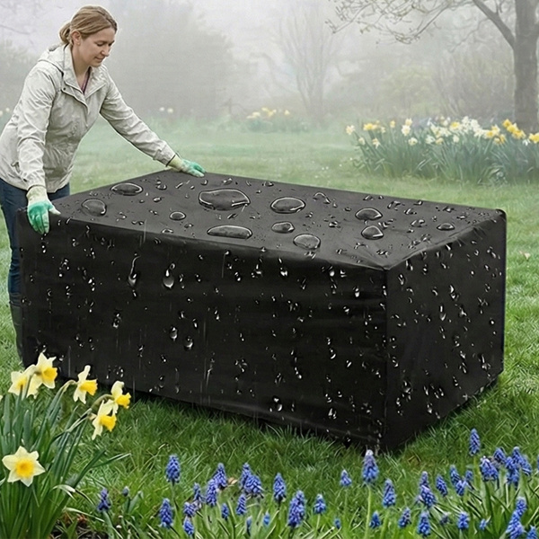 Pokrowiec na meble ogrodowe stół krzesła wodoodporny mocny 300x200x80cm XXL