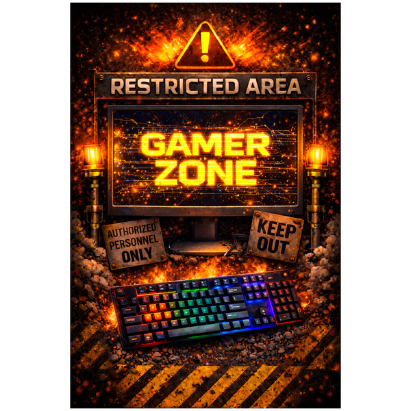 Dywan gamingowy 100x150 dla gracza mata pod fotel antypoślizgowy Restricted