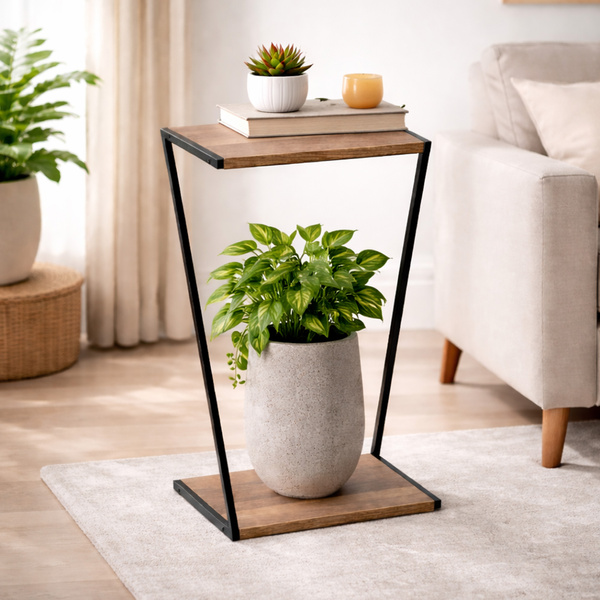 Kwietnik 50x20x29 cm metalowy podłogowy na rośliny kwiaty doniczki