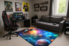 3D Strado GALACTIC 100x150 cm modern carpet with space effect for youth room
