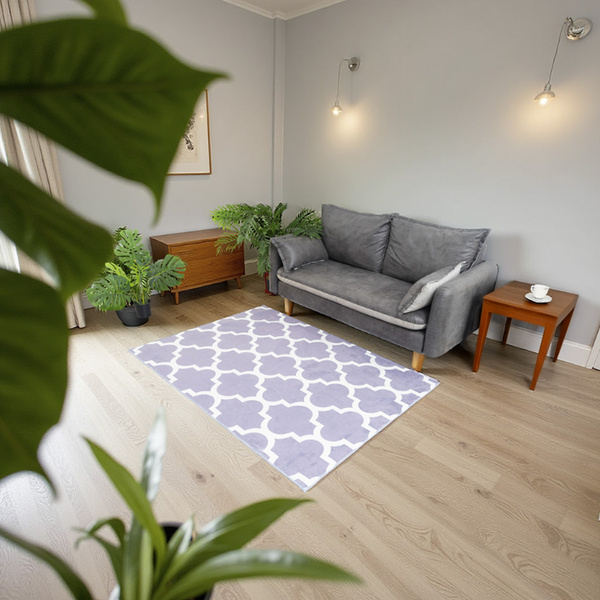 Dywan Novo 120x160 cm - Maroko Szare - miękki do salonu i sypialni