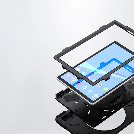 Etui Armor Strap z paskiem do Lenovo Tab M11 10.95 TB330FU TB330XU TB331FC, czarne