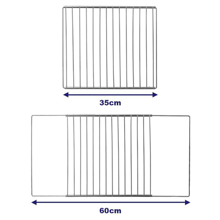 Ruszt uniwersalny regulowany do piekarnika pieczenia kratka podstawka studzenia lukrowania