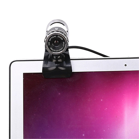 Kamera internetowa WebCam A859 Czarna z mikrofonem – kompaktowa kamera do komputera i laptopa