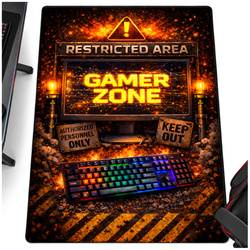 Dywan gamingowy 120x170 dla gracza mata pod fotel antypoślizgowy Restricted