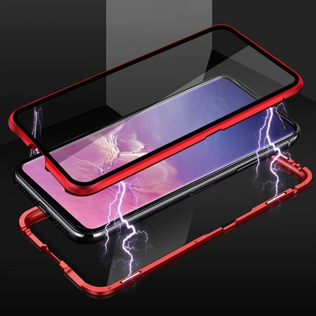 Etui Magnetyczne Front+Back do Samsung Galaxy S21 (Niebieskie)