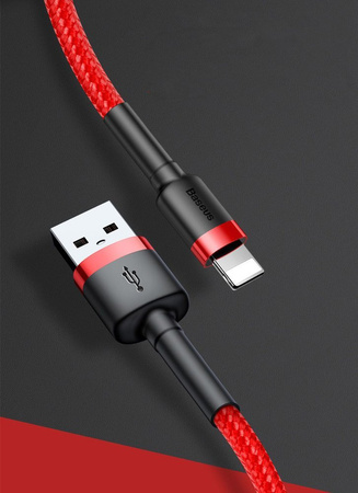Kabel USB-C Baseus Quick Charge 3.0 - 2m (Czerwony)