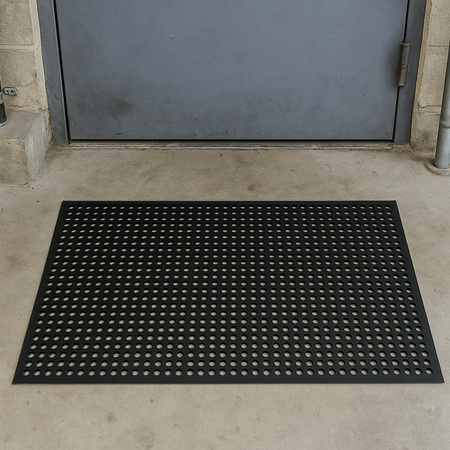Wycieraczka ażurowa gruba mata wejściowa z perforowanej gumy 60x90