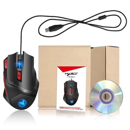 Mysz myszka gamingowa dla graczy HXSJ S800 LED