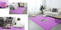 Dywan Rabbit 140x200 cm, fioletowy Lavender - miękki do salonu i sypialni