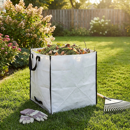 Worek kosz ogrodowy z uchwytami mocny na odpady liście trawę gałęzie 75L