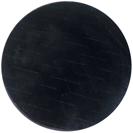 Dywan STRADO okrągły Rabbit 3D pluszowy miękki jak królik 200 Black