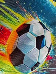 Dywan gamingowy 3D Football 100x150 cm - nowoczesny wzór 3D do pokoju gracza