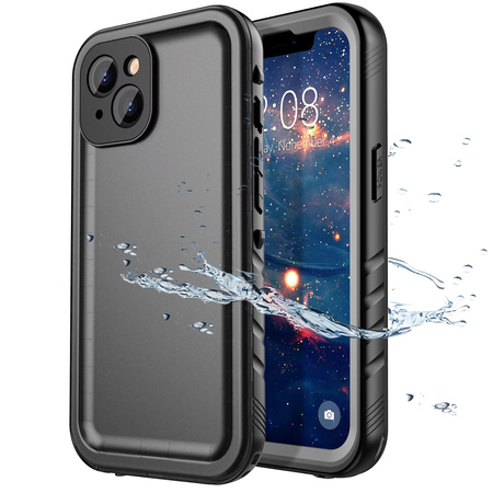 Etui wodoodporne IP68 360+ pasek do iPhone 13 (Czarne)