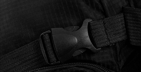 WODOODPORNA Torba sportowa treningowa plecak 2 komory 4 kieszenie, czarna