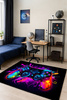 Dywan gamingowy 3D Strado ColorPad 140x200 cm nowoczesnym wzorem do pokoju gracza