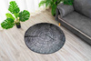 NOVO Strado modern tree trunk carpet for living room grey pattern Grey Trunk 90x90 cm