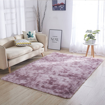 Dywan Ombre Shaggy 130x190 cm, różowy OmbrePurple - miękki do salonu i sypialni