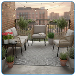 Dywan zewnętrzny 120x170 cm tarasowy wodoodporny na taras balkon do ogrodu