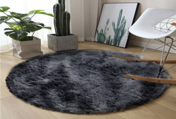 Shaggy Ombre Strado Round Carpet 160x160 OmbreGrey (Dark Gray)