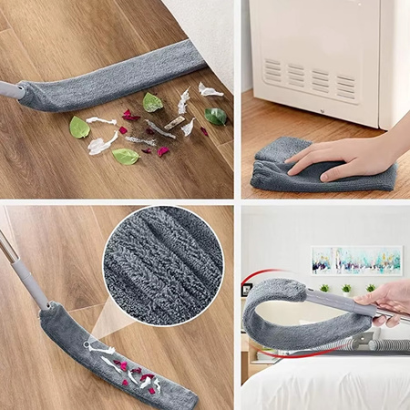 Miotełka teleskopowa do kurzu 3w1 250cm szczotka zmiotka zestaw XXL, szara