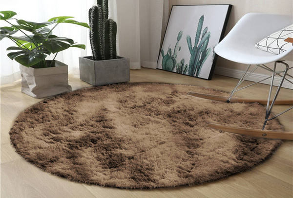 Shaggy Ombre Strado Round Carpet 200x200 OmbreCoffee (Brown)